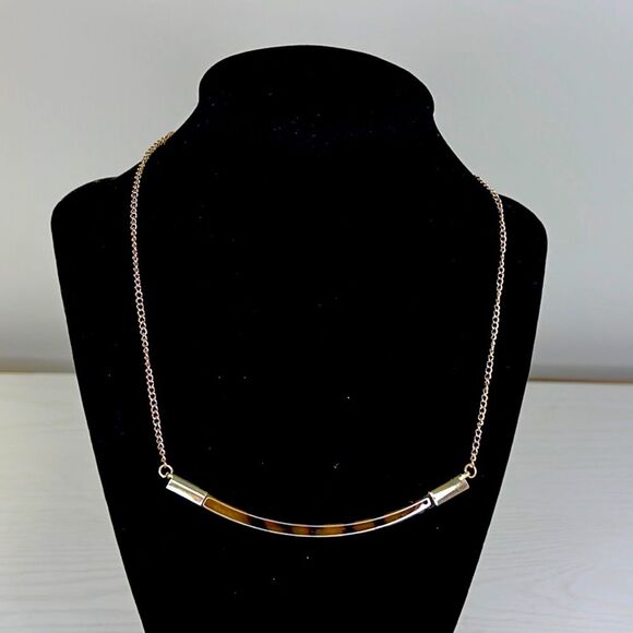 Gold and Animal Print Necklace, NWT - Picture 1 of 3